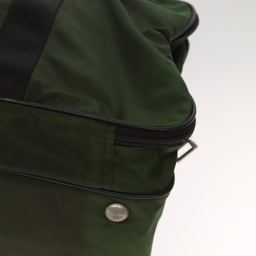 PRADA Boston Bag Nylon Khaki Silver - Picture 10 of 16